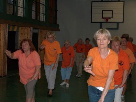 tai chi - gyakorls az edzteremben