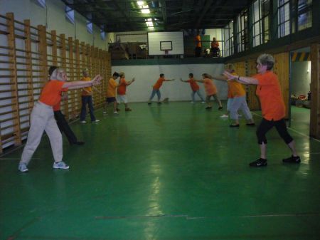 tai chi - gyakorls az edzteremben